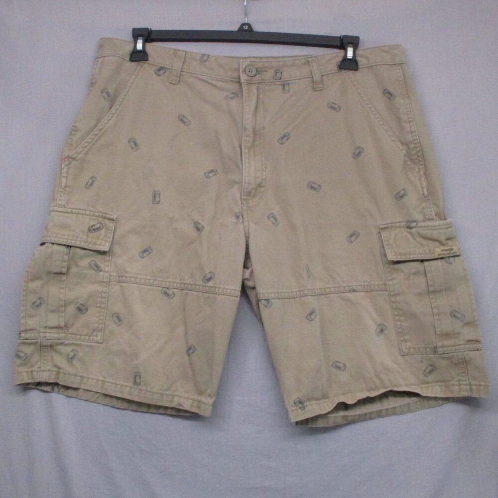 Wrangler Cargo Pocket Khaki Short Cans Tan Men Size | 38